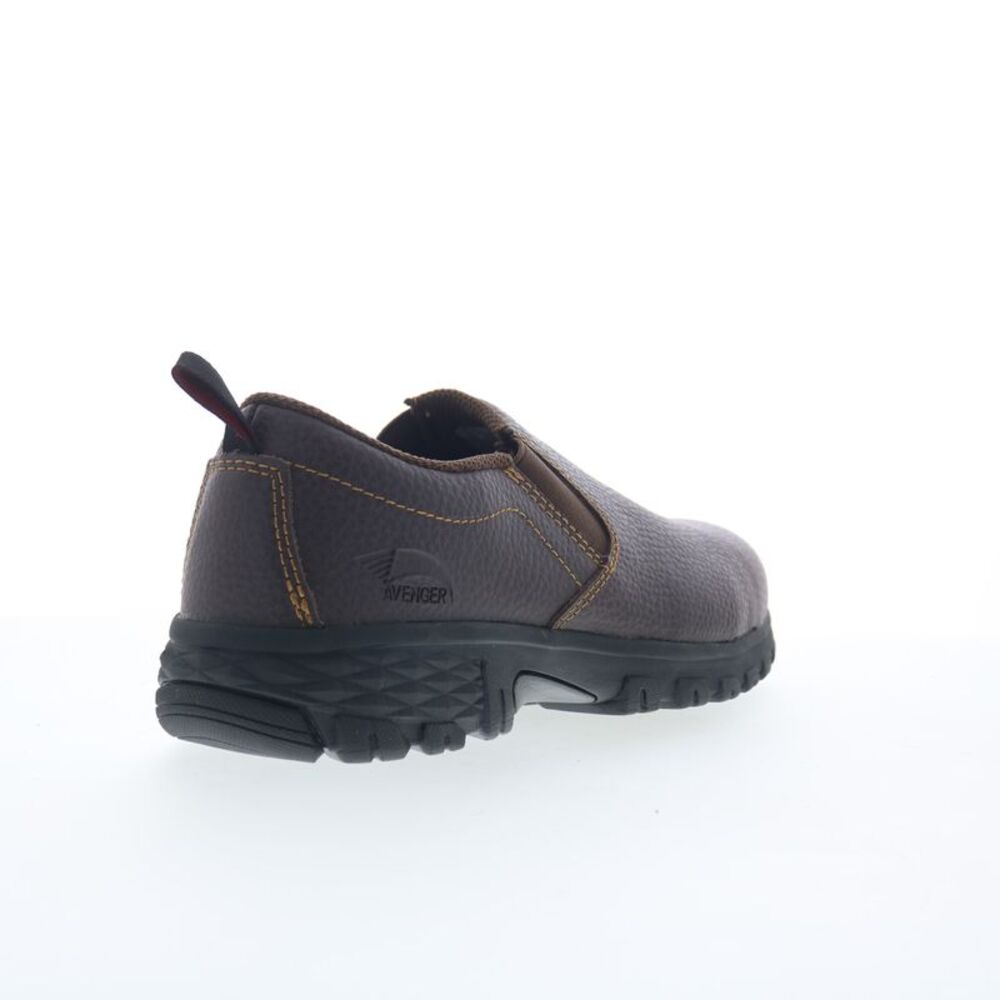 Avenger Mens Flight Slip-On AT Brown Shoes (NWT) - Picture 7 of 7